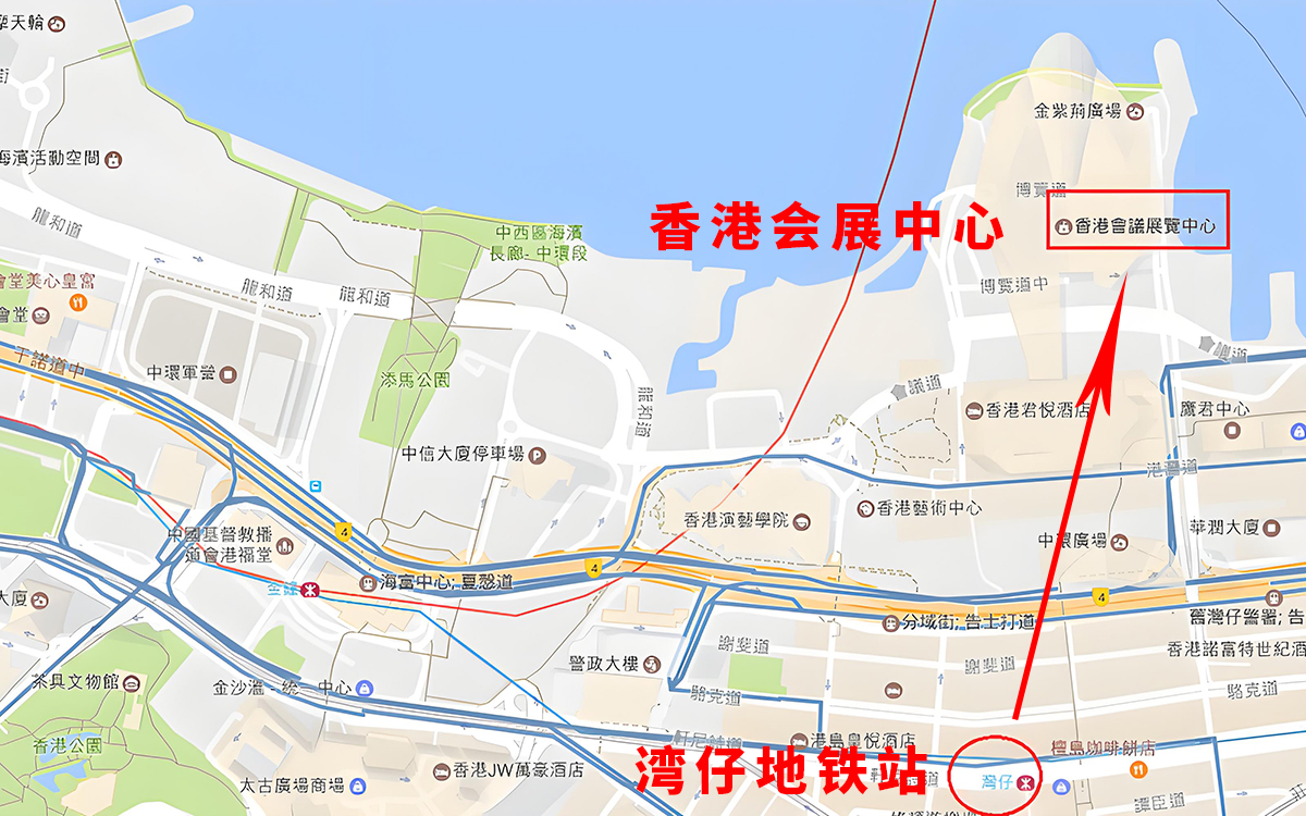 香港會(huì)展中心在哪個(gè)地鐵站？